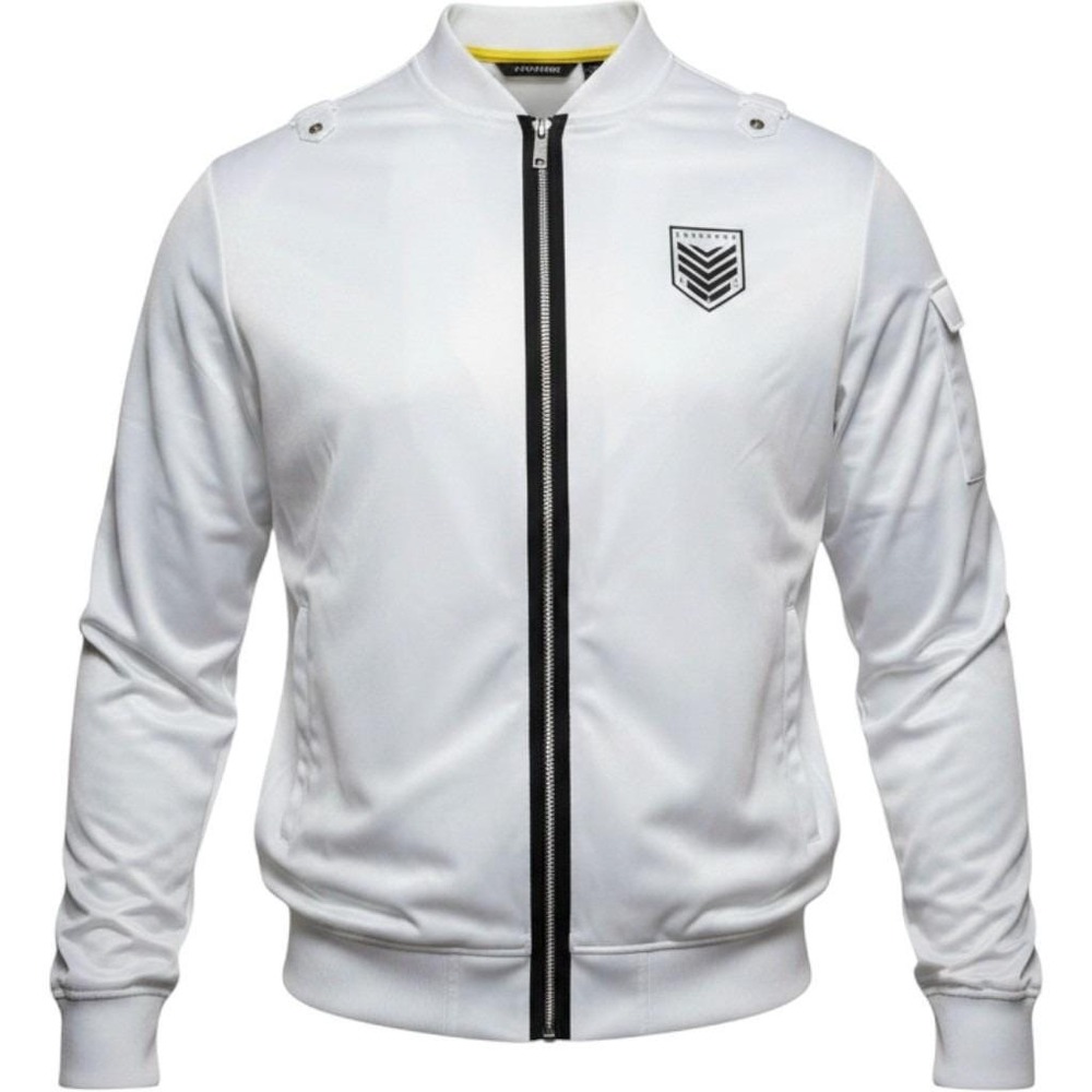 Mens 3XLT Jacket Bomber White Track Full Zip Sean John Big and Tall Flight